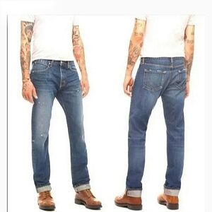 Paper Denim and Cloth Men's Slim Straight  Premium Denim‎ Jeans 36X30